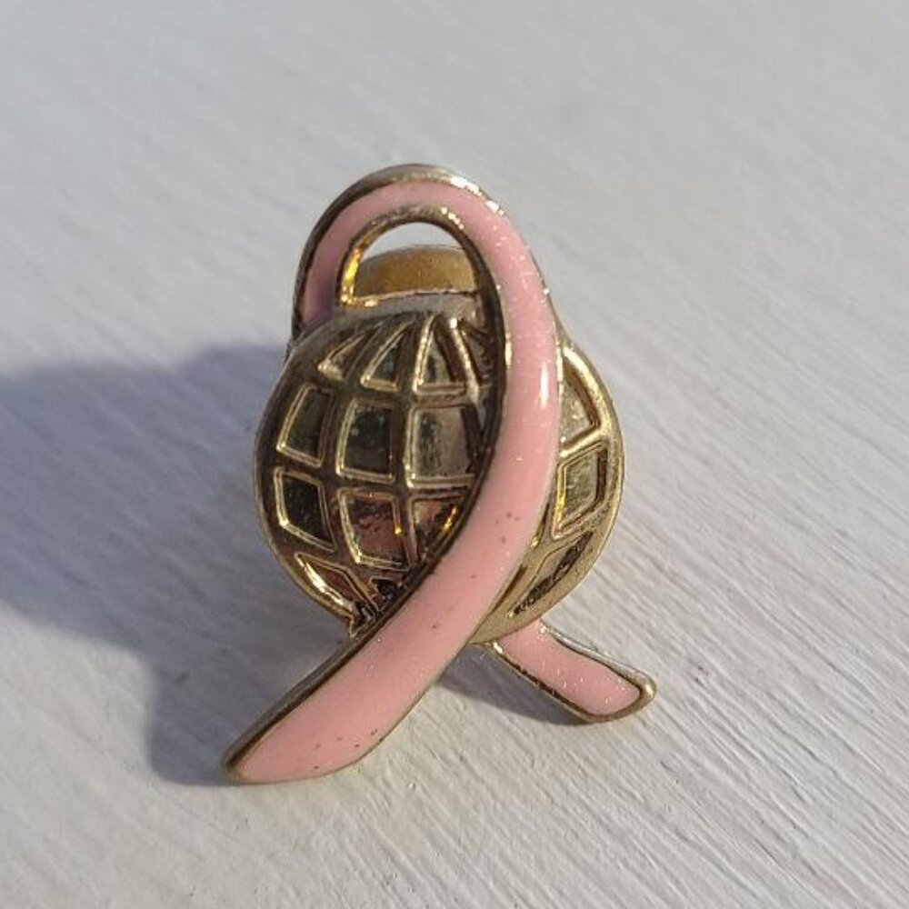 Avon Global Pink Ribbon Awareness Lapel Pin Tie Tack